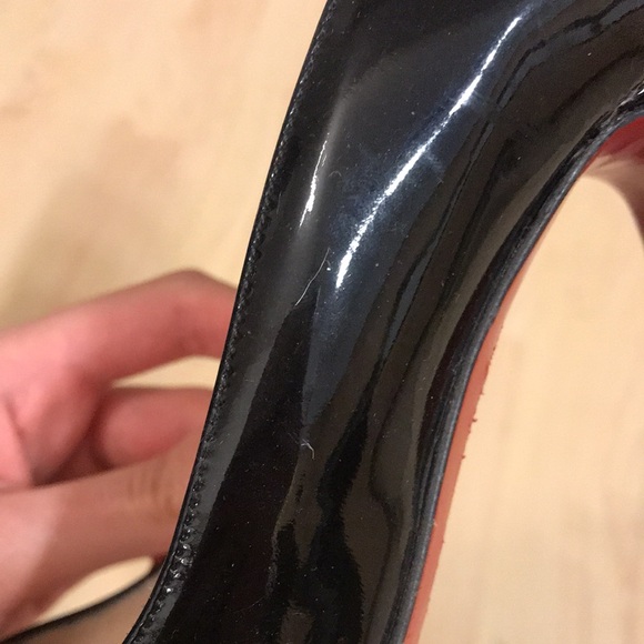 Christian Louboutin Black Patent Calf Leather Dolly Pump - Picture 12 of 14